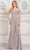 Rina di Montella RD3128 - Cap Sleeve Beaded Top Formal Gown Special Occasion Dress 4 / Silver