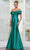 Rina Di Montella RD3254 - Floral Applique Mermaid Gown Mother of the Bride Dresses 4 / Emerald