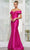 Rina Di Montella RD3254 - Floral Applique Mermaid Gown Mother of the Bride Dresses 4 / Magenta - Magenta