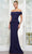 Rina Di Montella RD3256 - Straight Across Peplum Formal Gown Mother of the Bride Dresses