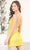 SCALA 60507 - Beaded Open Back Cocktail Dress Special Occasion Dress