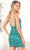 SCALA 60513 - Spaghetti Strap Beaded Cocktail Dress Special Occasion Dress