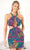 SCALA 60534 - Halter Cutout Cocktail Dress Special Occasion Dress 000 / Magenta/Multi