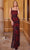 SCALA 61200 - Illusion Side Beaded Prom Dress Prom Dresses 000 / Black/Red