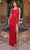 SCALA 61206 - Scoop Neck Beaded Prom Gown Prom Dresses 000 / Red