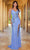 SCALA 61300 - V-Neck Sequins Prom Dress Prom Dresses 000 / Periwinkle