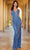 SCALA 61303 - Beaded Plunging V-Neck Prom Gown Prom Dresses