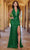 SCALA 61308 - Plunging Halter Sequin Prom Gown Prom Dresses 000 / Bright Emerald