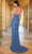 SCALA 61308 - Plunging Halter Sequin Prom Gown Prom Dresses