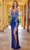 SCALA 61309 - Sequin Prom Dress with Slit Prom Dresses