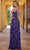 SCALA 61322 - V-Neck Beaded Foliage Prom Dress Prom Dresses