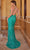 SCALA 61406 - Spaghetti Strap Beaded Prom Dress Prom Dresses