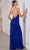 SCALA 80107 - Floral Beaded Strappy Back Evening Dress Prom Dresses