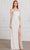 SCALA 80109 - Straight Neck Beaded Evening Dress Prom Dresses 000 / Ivory