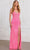 SCALA 80113 - Criss-Cross Back Jeweled Evening Dress Prom Dresses 000 / Light Fuchsia