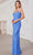 SCALA 80116 - Sweetheart High Slit Evening Dress Prom Dresses 000 / Periwinkle