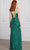 SCALA 80117 - Swirl Beaded V-Neck Evening Dress Evening Dress