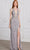 SCALA 80121 - Embellished Plunging Halter Evening Dress Evening Dress 000 / Silver