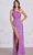 SCALA 80122 - Sequined Cutout Back Evening Dress Evening Dress 000 / Orchid