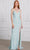 SCALA 80129 - Low V-Back Beaded Evening Dress Prom Dresses 000 / Mint Blue