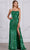 SCALA 80130 - Sparkling Scoop Neck Evening Dress Prom Dresses 000 / Bright Emerald