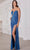 SCALA 80132 - Plunging Sweetheart Strapless Evening Dress Evening Dress 000 / Sapphire