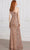 SCALA 80135 - Sheer Panel Asymmetric Neck Evening Dress Evening Dress