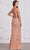 SCALA 80146 - Crisscross Back High Slit Evening Dress Evening Dress