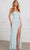 SCALA 80149 - Strapless Sequin Embellished Prom Gown Prom Dresses 000 / Mint Blue