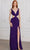 SCALA 80154 - Open Back Sequined Prom Gown Prom Dresses 000 / Indigo