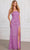 SCALA 80161 - Strapless Sequined Prom Gown Prom Dresses 000 / Lilac (Lilac-B)