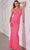 SCALA 80163 - Sequined Open Back Prom Gown Prom Dresses 000 / Fuchsia