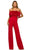 Sherri Hill 55382 - Strapless Corset Jumpsuit Formal Pantsuits 8 / Red