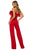 Sherri Hill 55382 - Strapless Corset Jumpsuit Formal Pantsuits 8 / Red