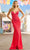 Sherri Hill 55607 - V-Neck Hotfix Embellished Prom Gown Prom Dresses 000 / Red