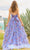 Sherri Hill 55620 - V-Neck Strapless Prom Gown Evening Dresses 8 / Periwinkle Print