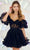 Sherri Hill 55636 - Ruffled Illusion Cocktail Dress Cocktail Dresses 000 / Black