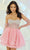 Sherri Hill 55748 - Pearl Embellished Strapless Cocktail Dress Cocktail Dress 000 / Rose