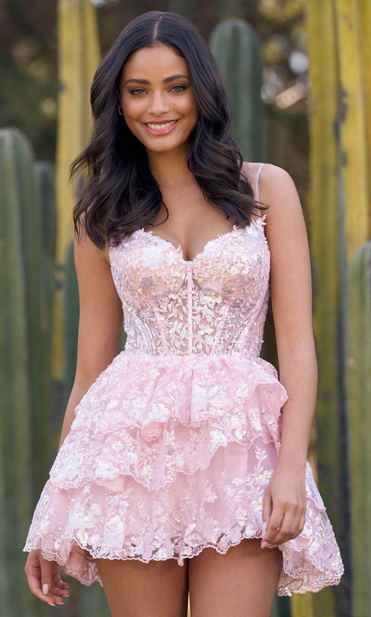 Lace Bodice Sherri Hill V