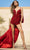 Sherri Hill 55915 - V-Neck Bow Overskirt Romper Romper 000 / Red