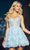 Sherri Hill 55964 - Embroidered A-Line Cocktail Dress Cocktail Dresses 000 / Light Blue