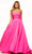 Sherri Hill 55996 - Ruched Empire Ballgown Special Occasion Dress 000 / Bright Pink