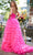 Sherri Hill 56036 - Strapless Bow Accented Prom Gown Evening Dresses 10 / Pink/Black