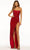 Sherri Hill 56048 - Beaded Sheath Gown Evening Dresses 000 / Red