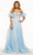 Sherri Hill 56073 - Puff Sleeve Sweetheart Prom Gown Prom Dresses 000 / Light Blue