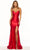 Sherri Hill 56158 - Spaghetti Strap Seamed Prom Gown Prom Dresses 000 / Red