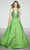 Sherri Hill 56213 - Plunging Halter Evening Gown Evening Dresses 000 / Chartreuse