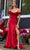 Sherri Hill 56240 - Ruffle Corset Gown with Slit Special Occasion Dress 000 / Red