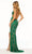 Sherri Hill 56281 - Exquisite Plunging V-Neck Sequin Gown Prom Dresses 4 / Emerald/Multi