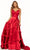 Sherri Hill 56353 - Ruffled Tie Straps Prom Gown Special Occasion Dress 000 / Red